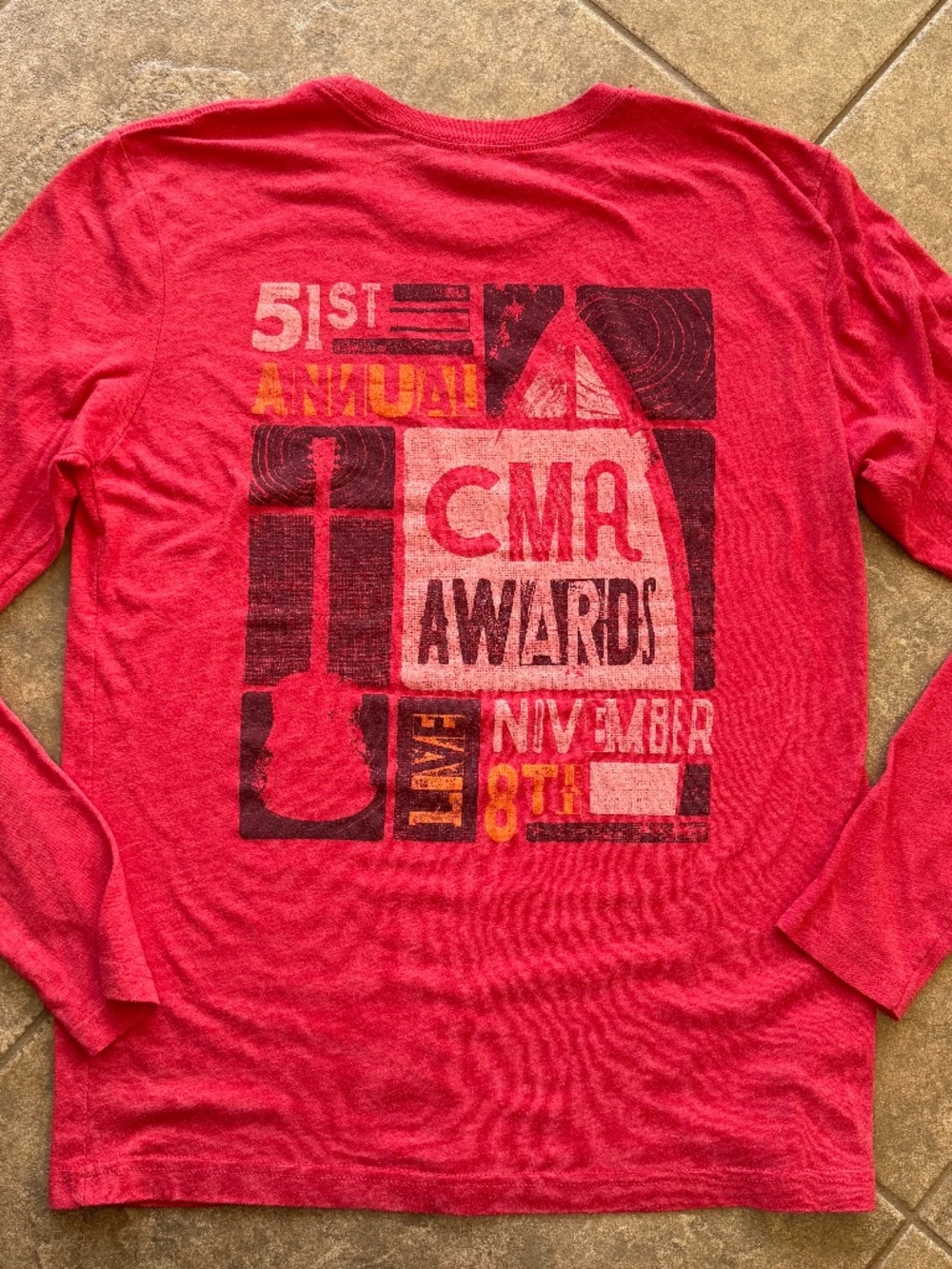 Like New -Unisex - 51st Annual CMA Awards Long Sleeve T-Shirt